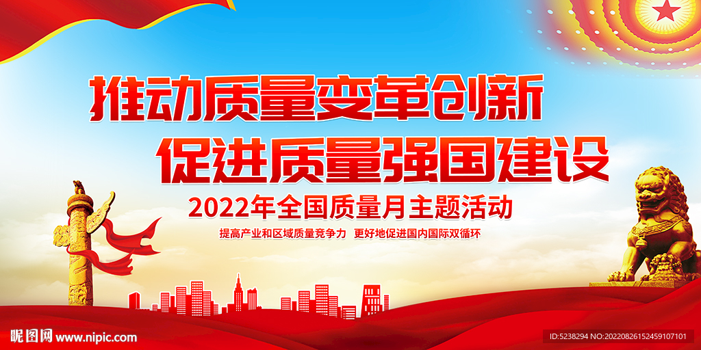 2022全国质量月展板