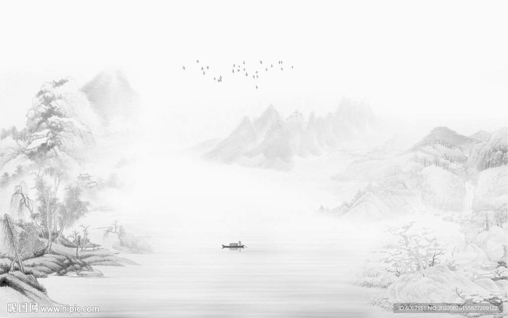 禅意山水画