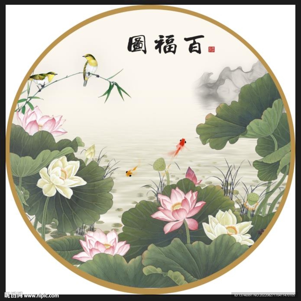 荷花图