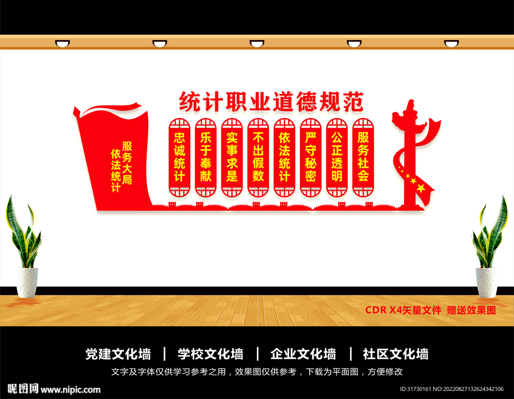 统计文化墙
