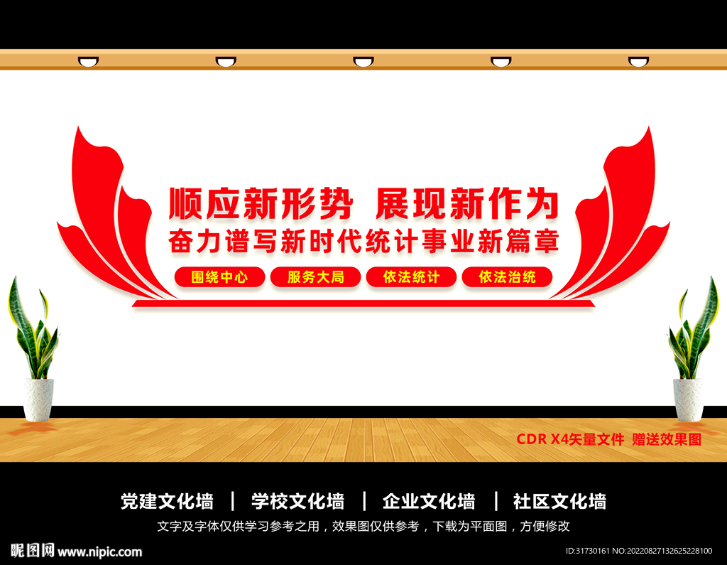 统计文化墙