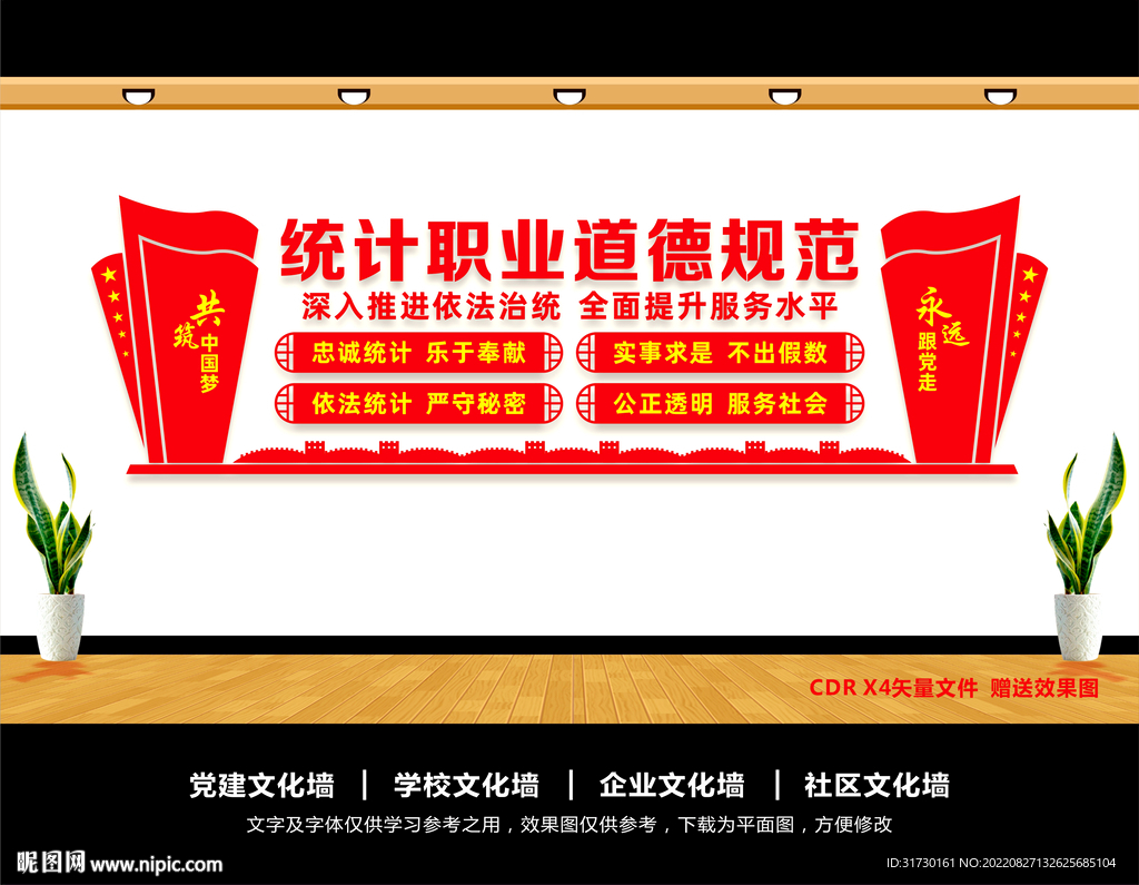 统计文化墙