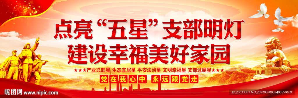  五星支部展板   