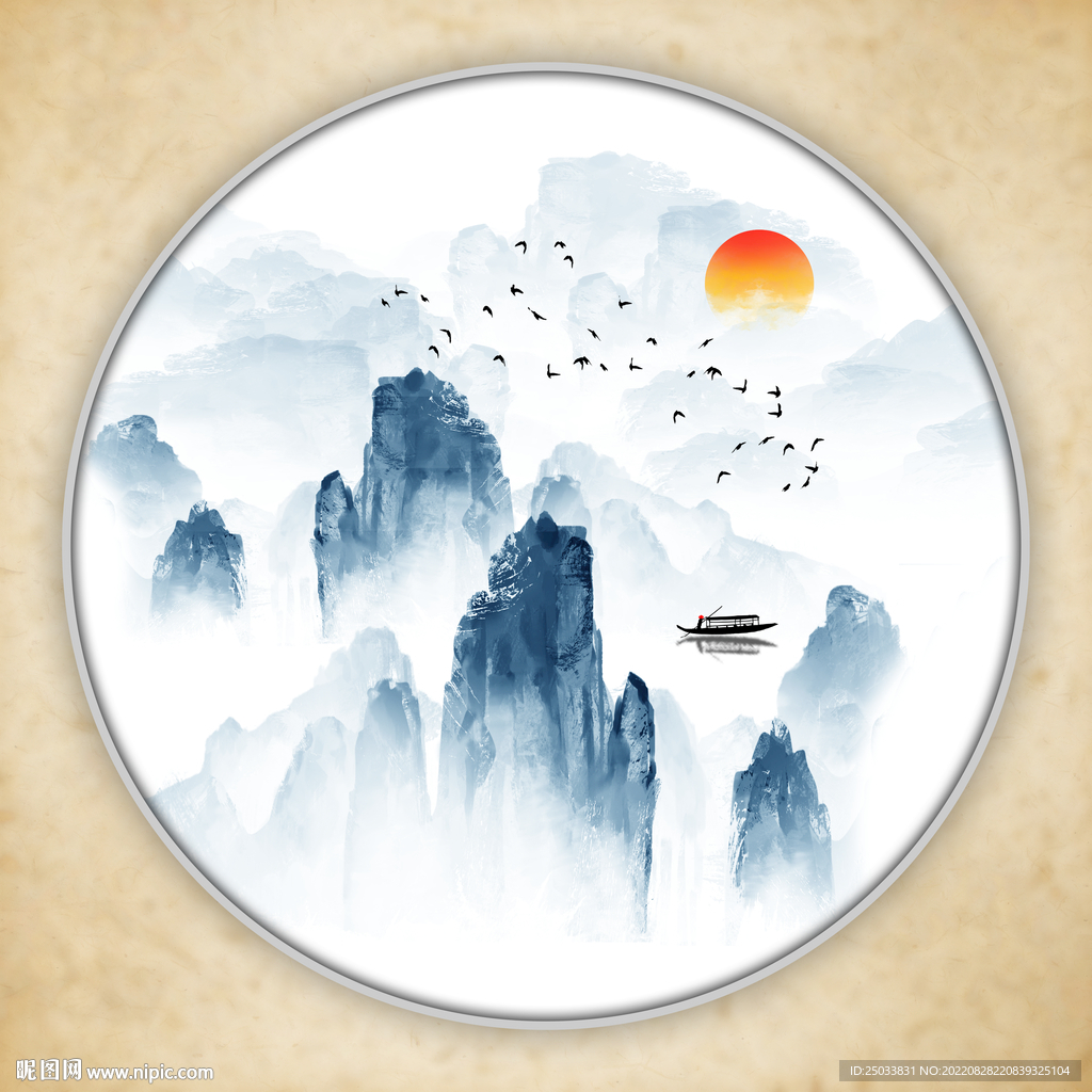  新中式水墨画