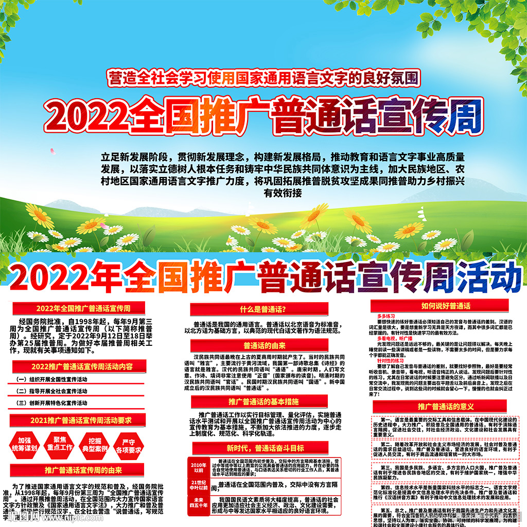 全国推广普通话