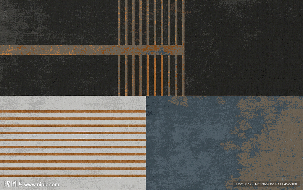 几何线条现代北欧抽象地毯