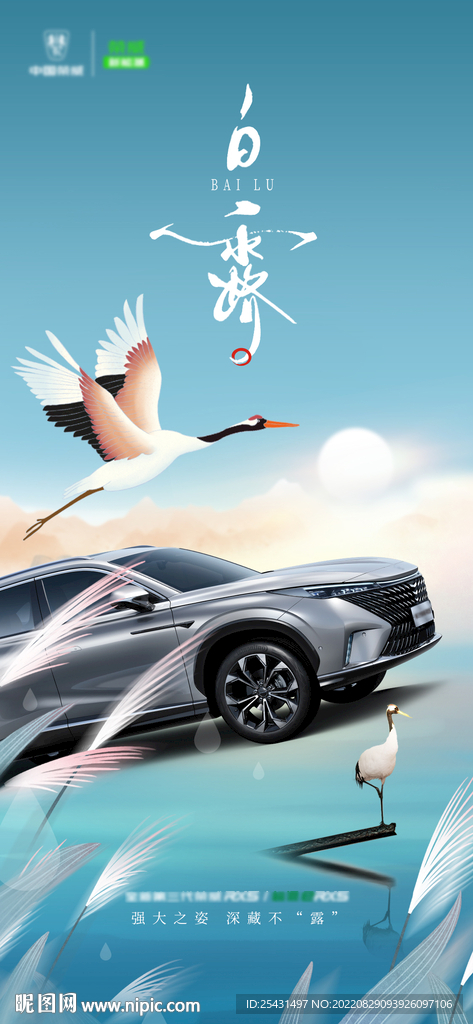 白露汽车海报