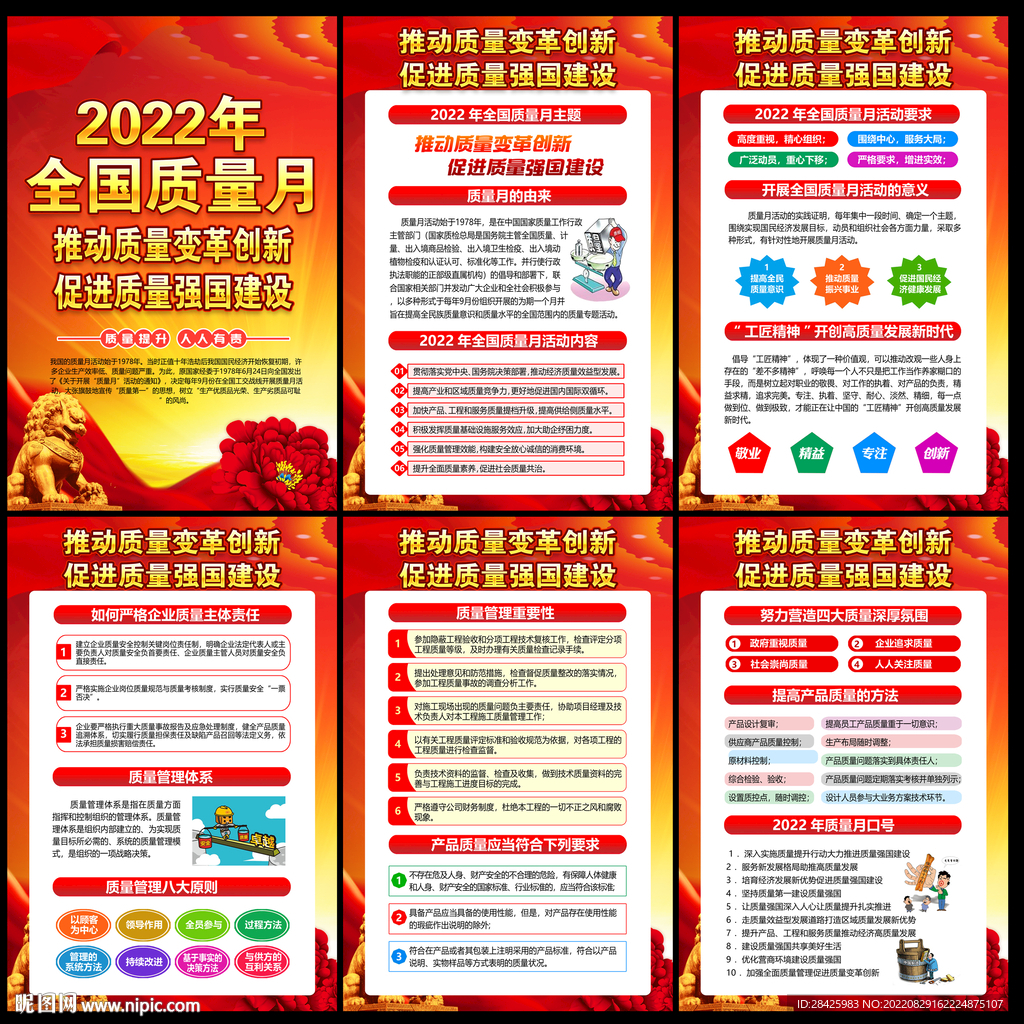 2022年全国质量月展板