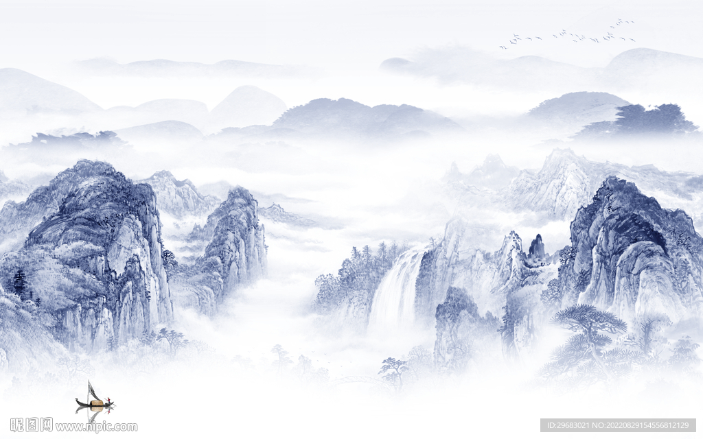 新款新上架山水画 TIf分层