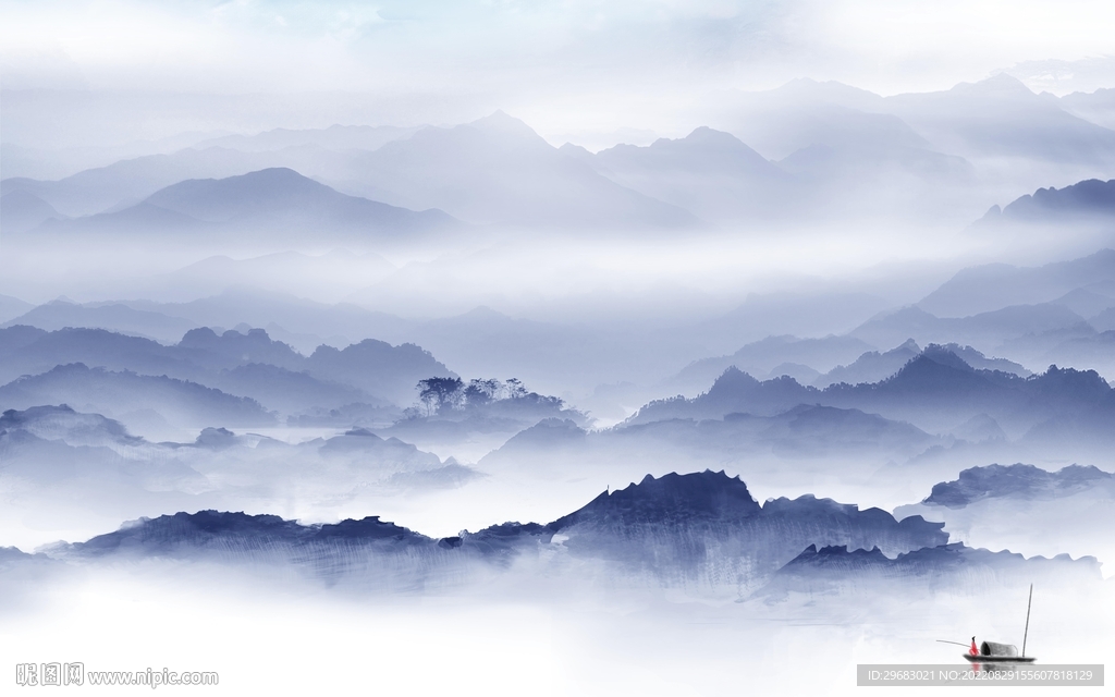 意境新上架山水画 TIf分层