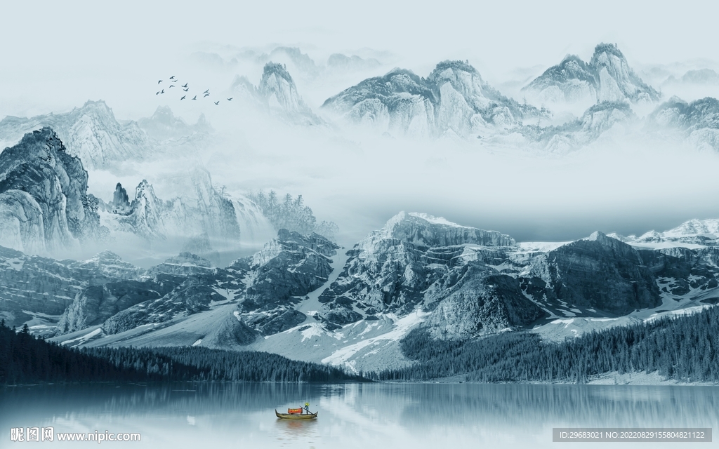 大气新上架山水画 TIf分层