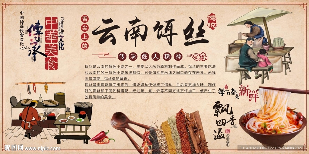 云南饵丝背景墙