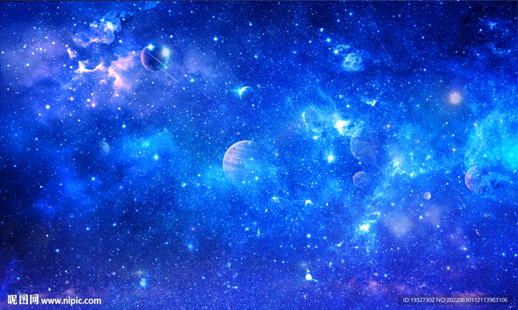 梦幻星空装饰画 星空壁画