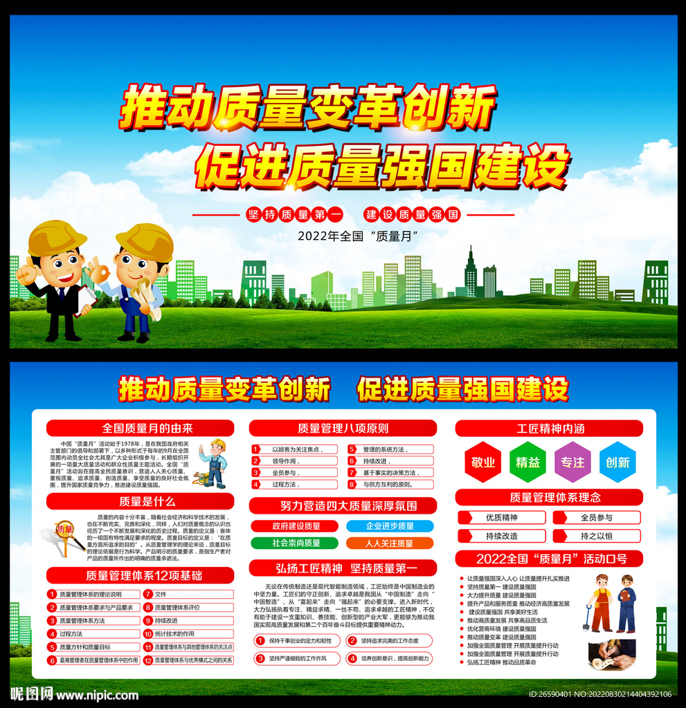 2022全国质量月宣传栏 