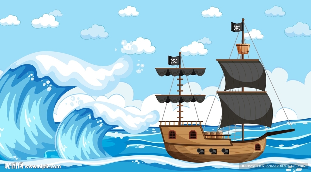 海盗船复古风
