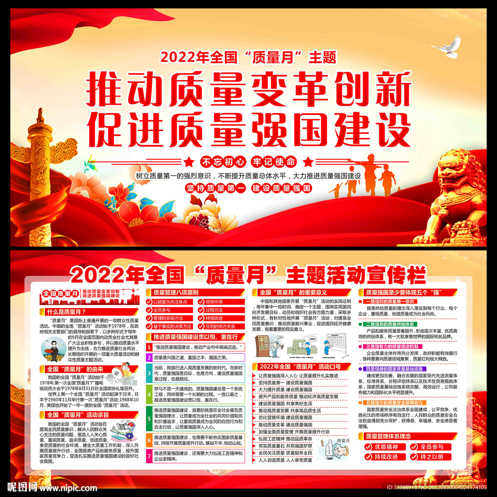 全国质量月宣传栏