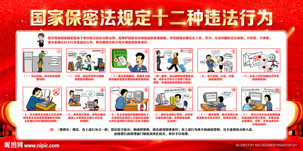 保密法 十二种违法行为