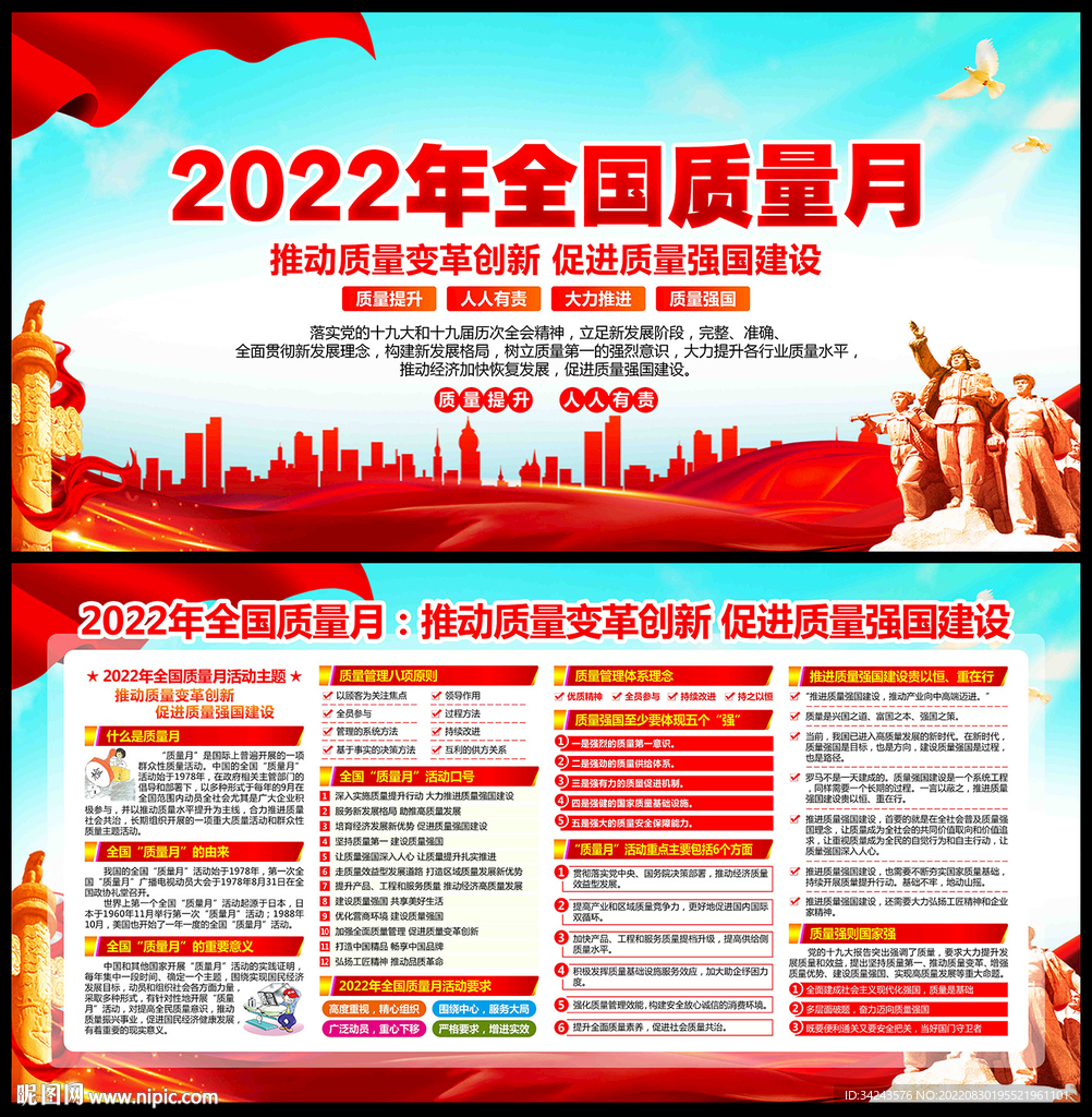 2022年全国质量月海报挂图