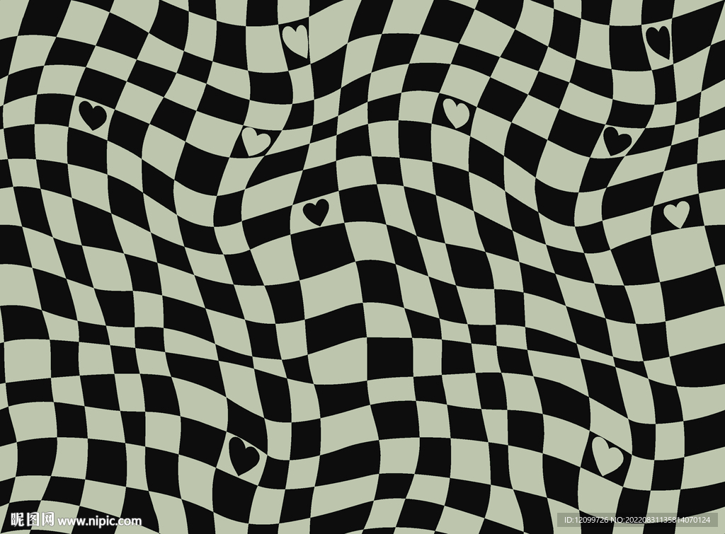 抽象几何数码印花图大牌