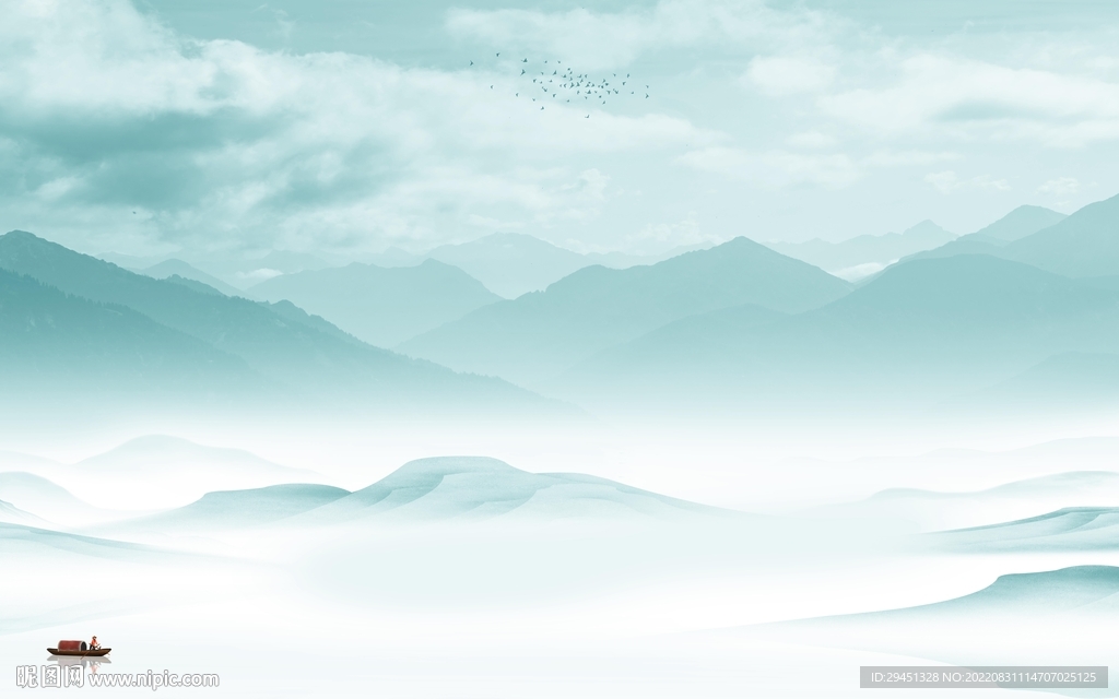 人气新品意境山水 Tif分层