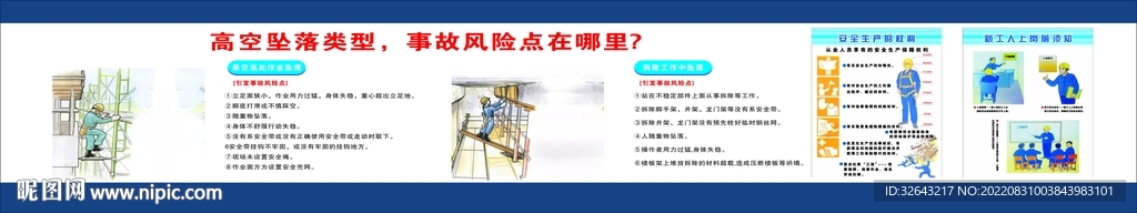高空坠落类型及事故风险点