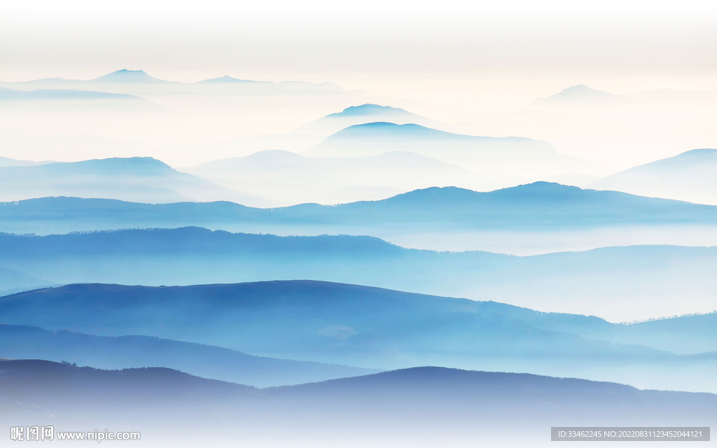 抽象山水风景画