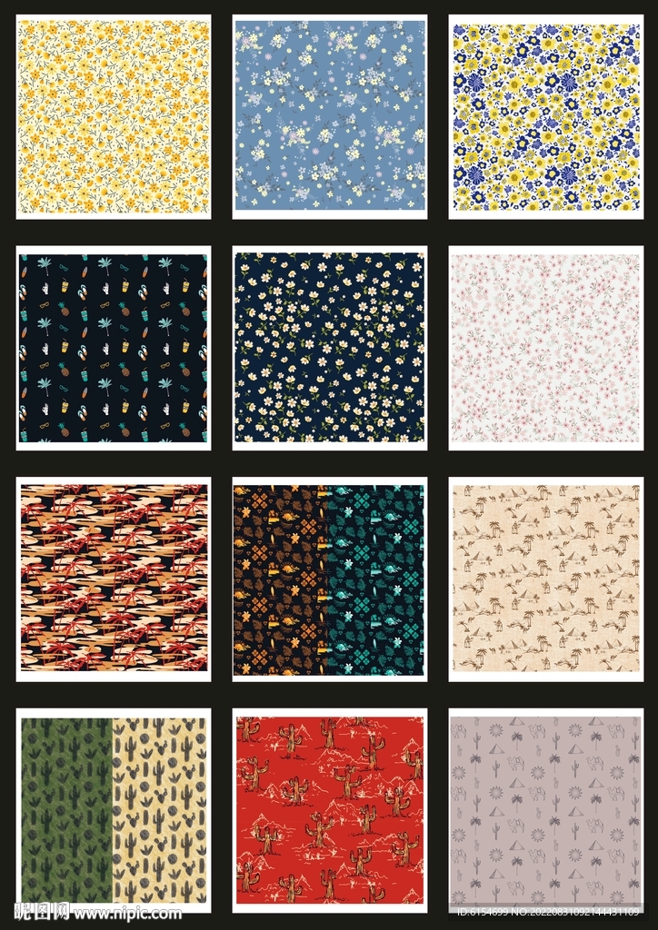 花卉四方连续图片