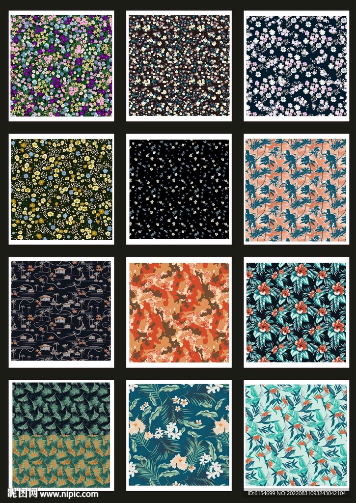 花卉四方连续图片