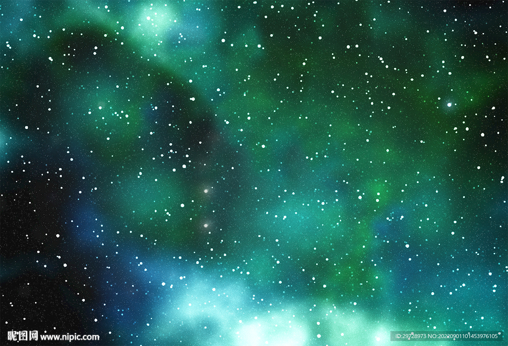 绿色星空