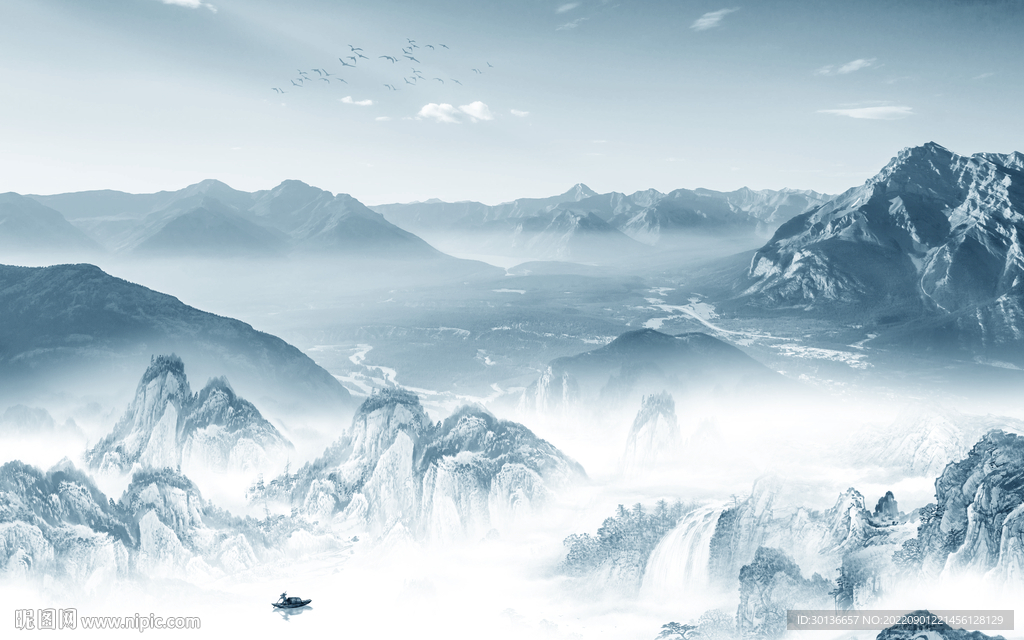 高清 最新高档山水 tif分层