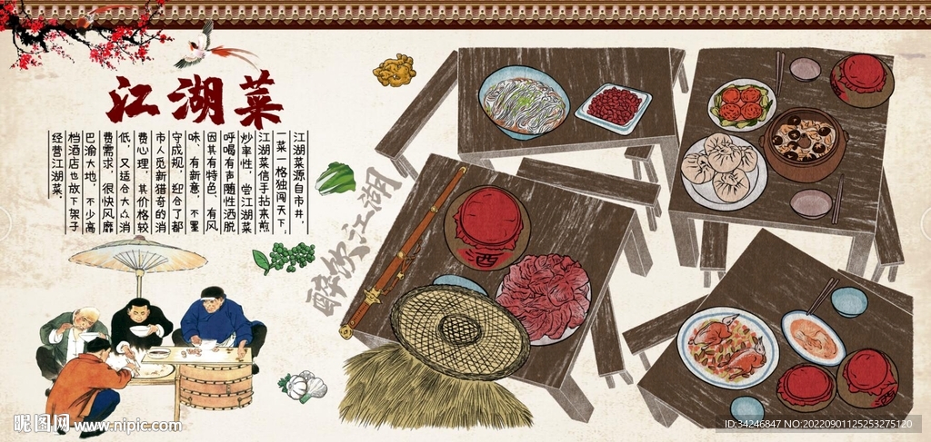 特色江湖菜背景