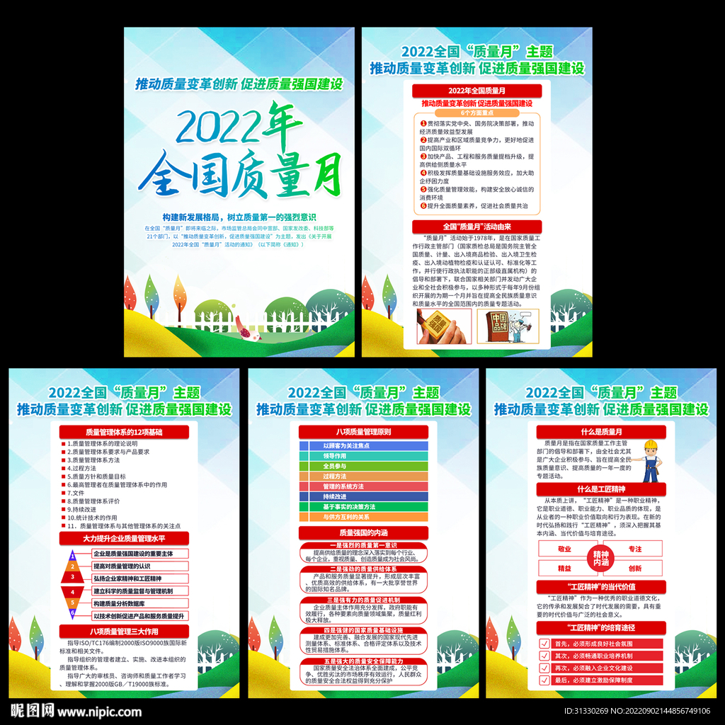 2022质量月展板