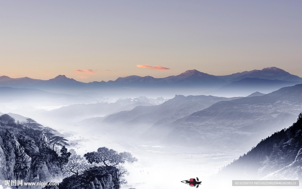 意境新上架山水画 Tif分层