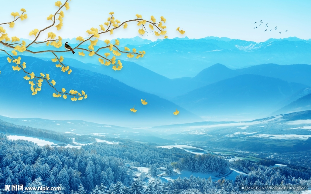 高档 新上架山水画 Tif分层
