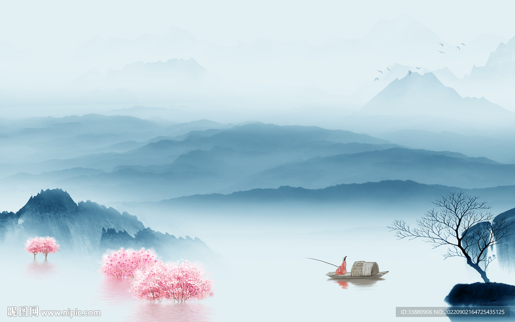 客厅新上架山水画 tif分层