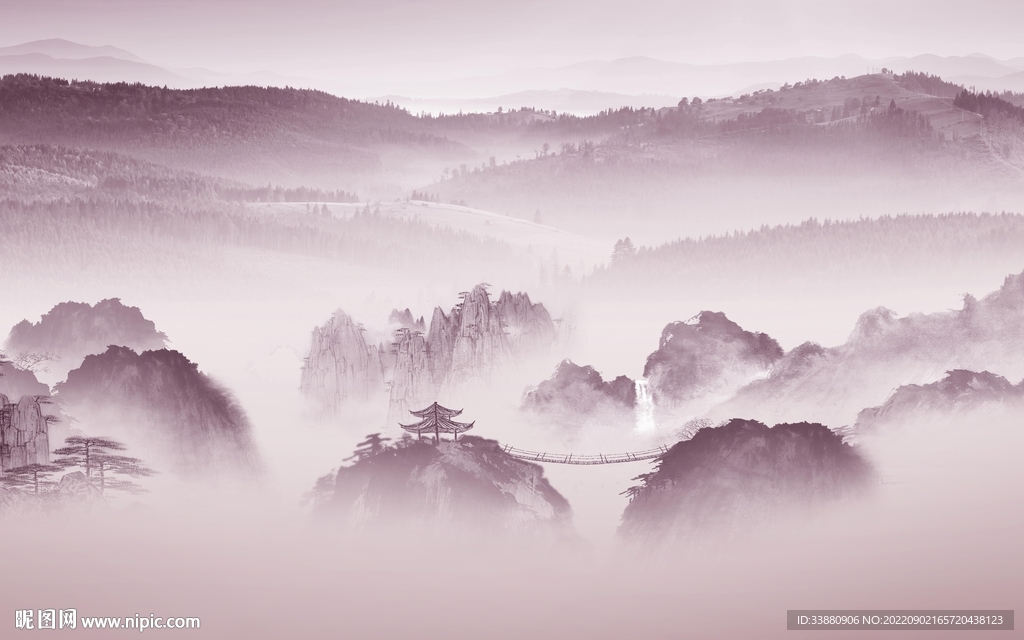 意境新上架山水画 tif分层