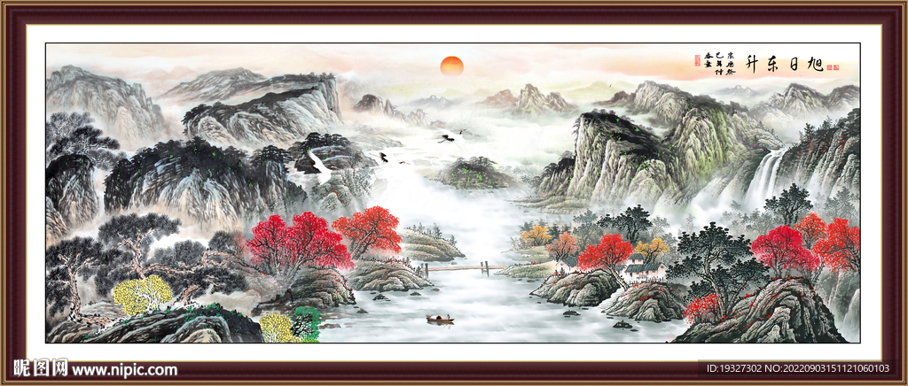 国画山水风景