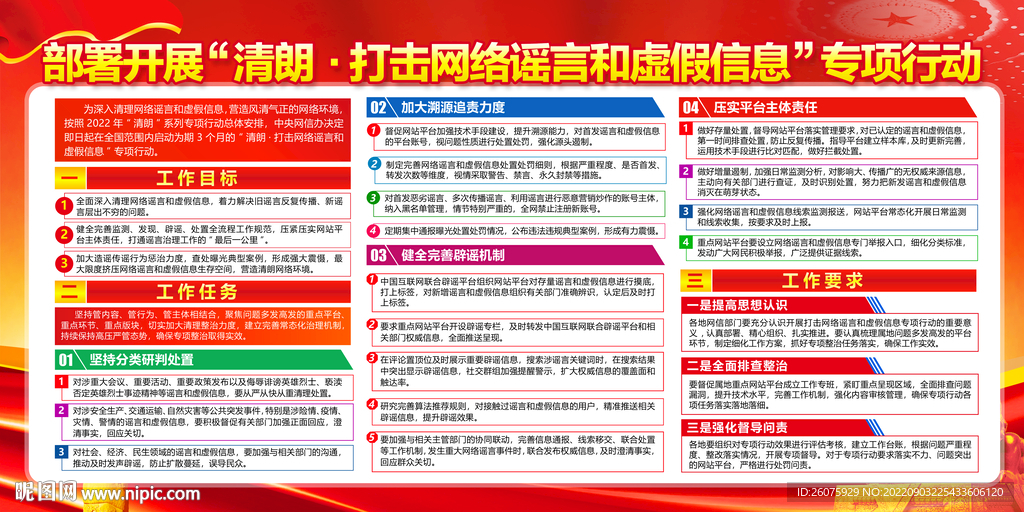 开展清朗打击网络谣言和虚假信息