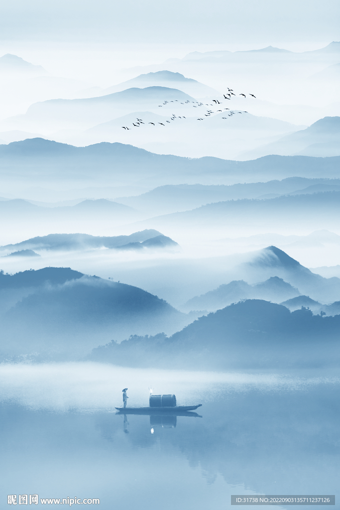 意境别墅山水画