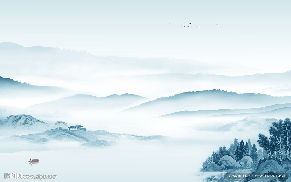 新款沙发新山水画 TIf分层