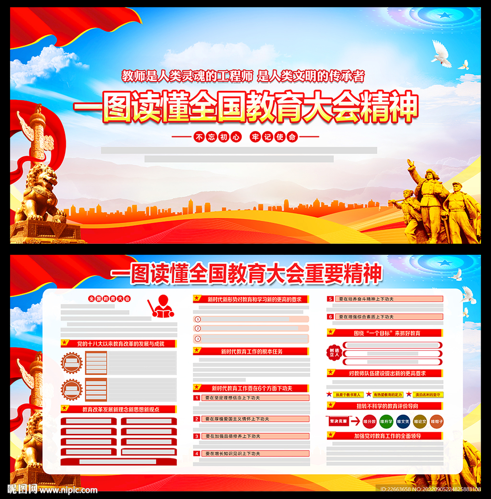 全国教育大会展板