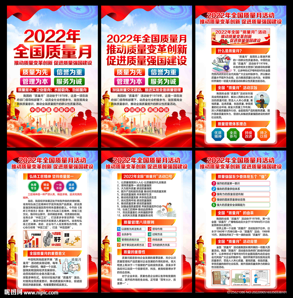 2022年质量月展板