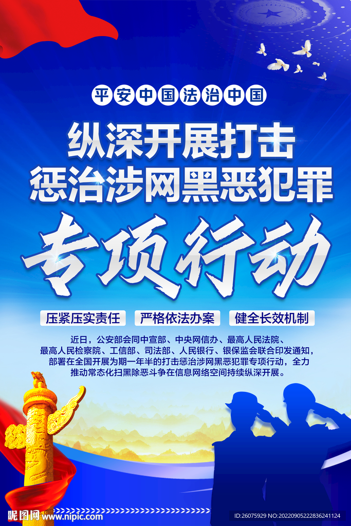打击惩治涉网黑恶犯罪行动 