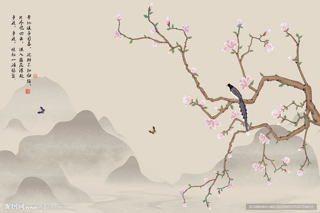 花鸟背景