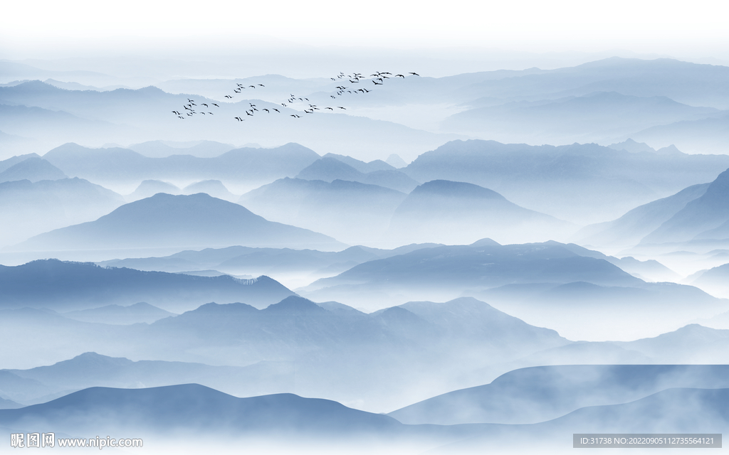 水墨山水画