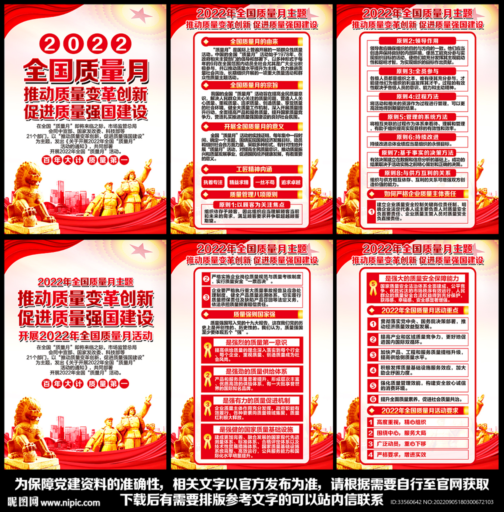 2022全国质量月展板