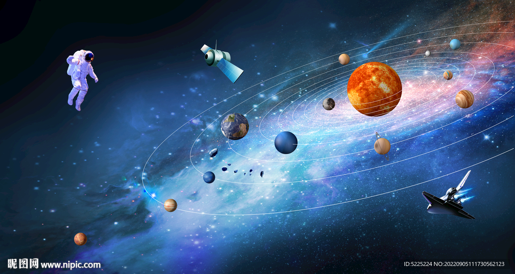 星空科幻太空宇航员
