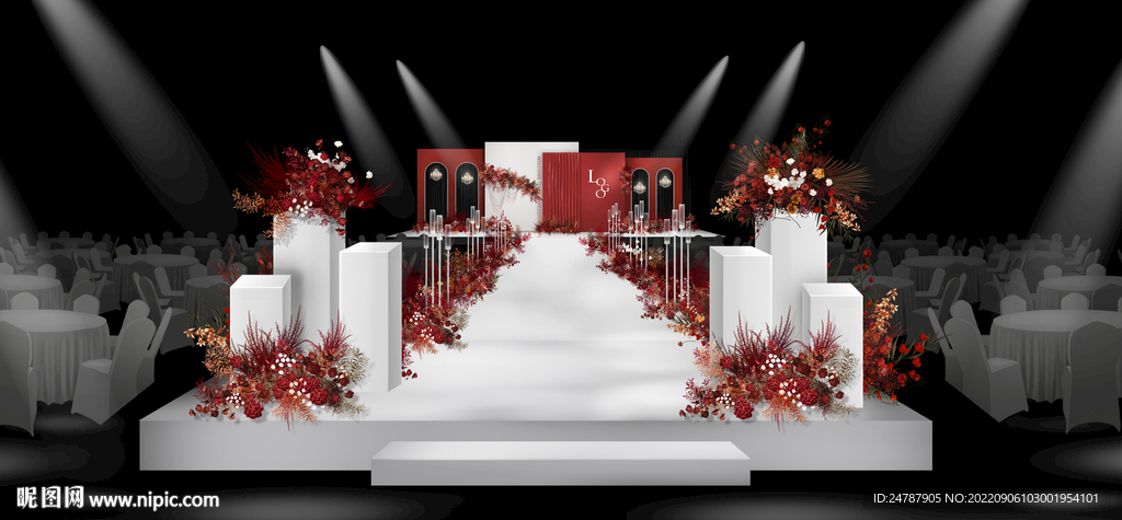 红白婚礼效果图