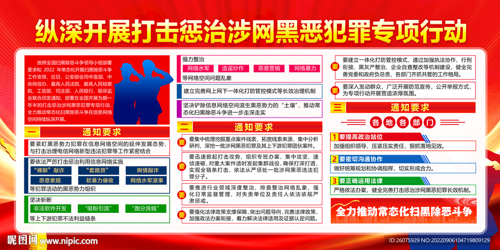 打击惩治涉网黑恶犯罪行动