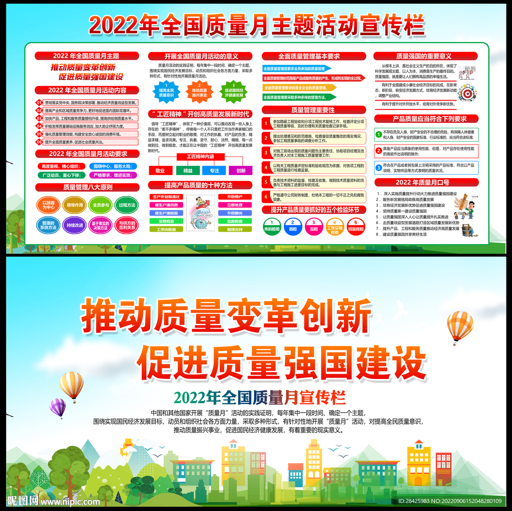 2022质量月主题展板
